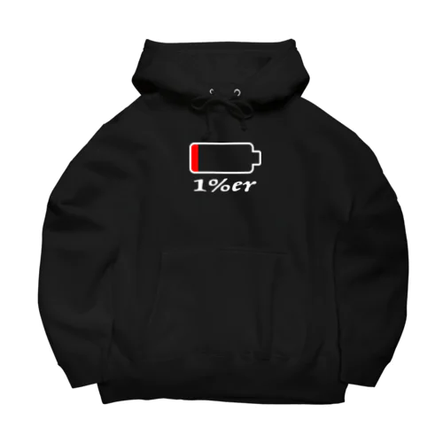 1%er - white Big Hoodie