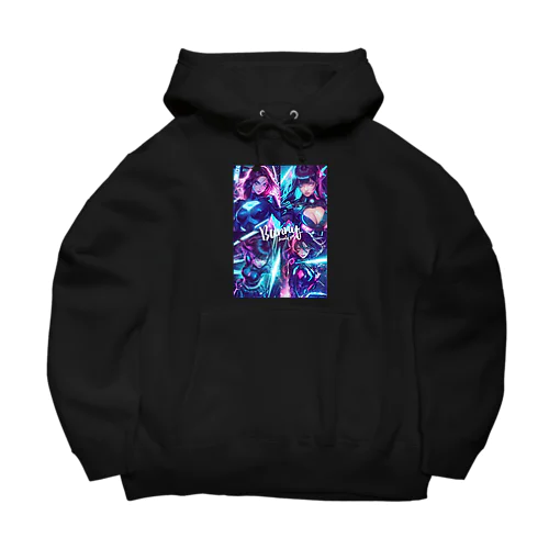 ネオンアメコミアート111 Big Hoodie