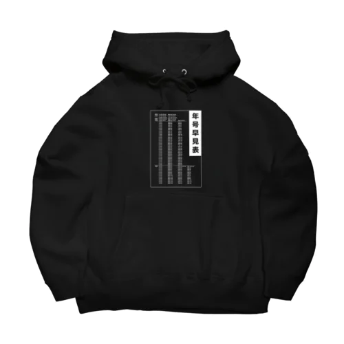 年号早見表!(濃色用) Big Hoodie