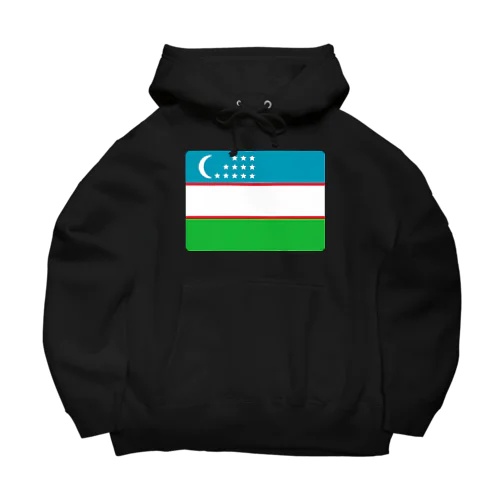 ウズベキスタンの国旗 Big Hoodie