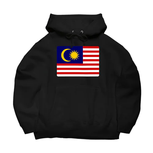 マレーシアの国旗 ビッグシルエットパーカー