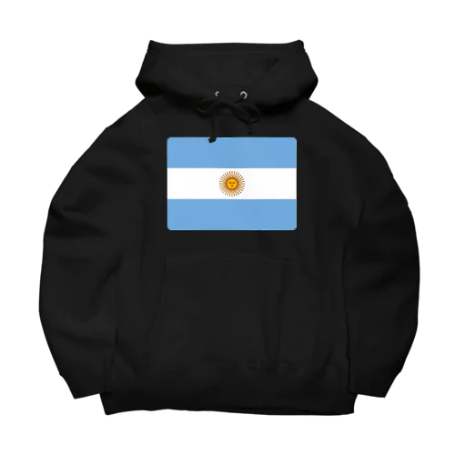 アルゼンチンの国旗 ビッグシルエットパーカー