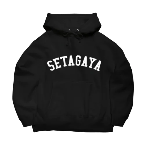 世田谷グッズ　ホワイトロゴ（setagaya item) Big Hoodie