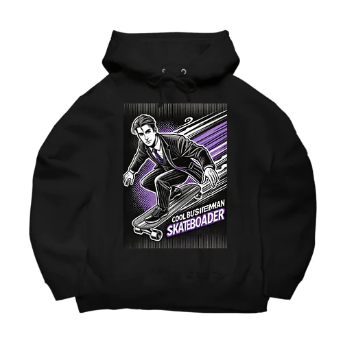 スケートボーダーサラリーマン Big Hoodie