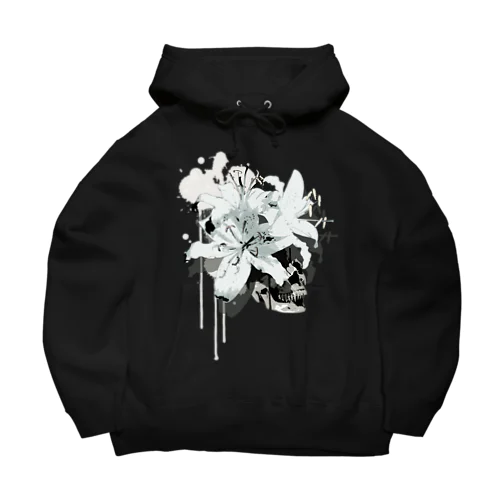 Lily Skull [White] ビッグシルエットパーカー