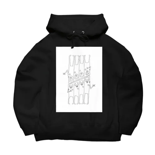 角刈りポケット Big Hoodie