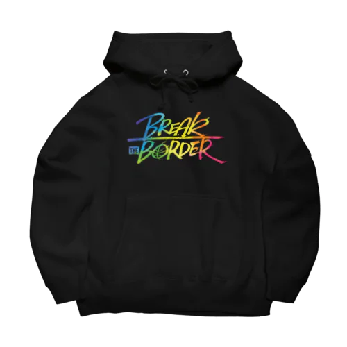 BREAK THE BORDER ロゴ<RAINBOW> ビッグシルエットパーカー