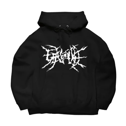 GENOCIDE メタルロゴ　ホワイト Big Hoodie