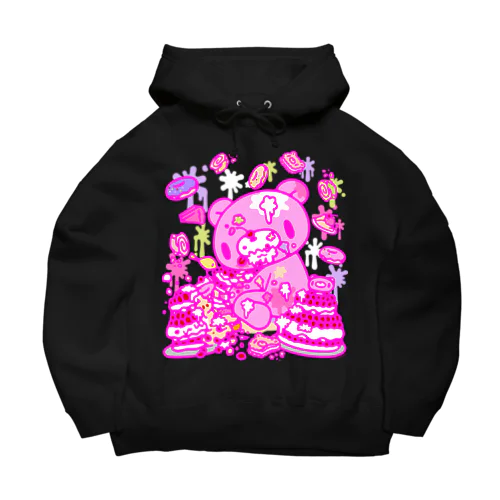 【各10点限定】いたずらぐまのグル〜ミ〜(8/special2/pink×blackback) Big Hoodie