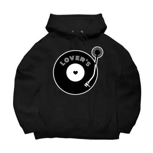 lovers レコード ビッグシルエットパーカー