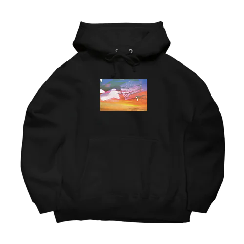 sunset town Big Hoodie