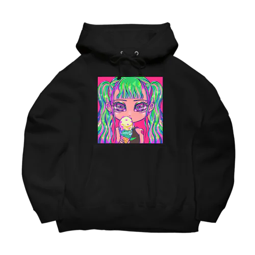 ツインテールギャル Big Hoodie