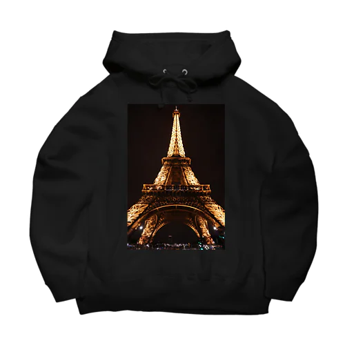 夜のエッフェル塔 Big Hoodie