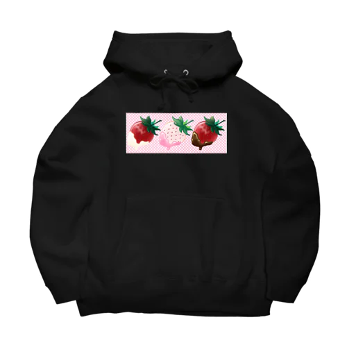 いちごチョコフォンデュ Big Hoodie