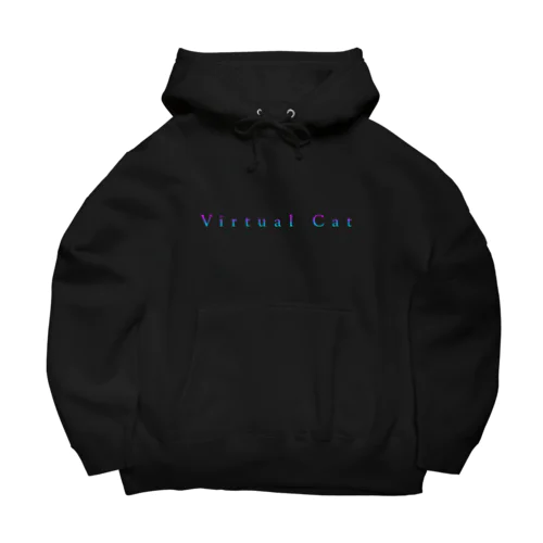 Neon Virtual Cat 02 Big Hoodie