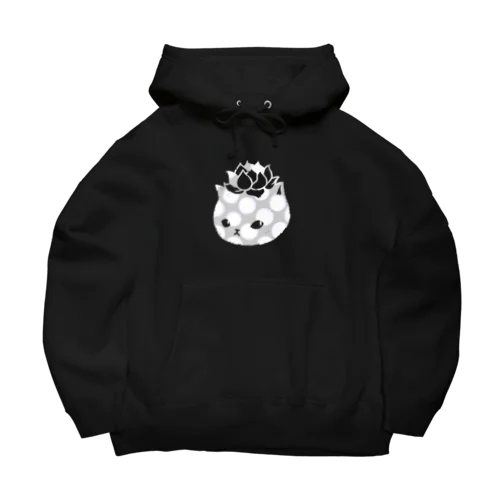 ぶちエケネコ（グレー） Big Hoodie