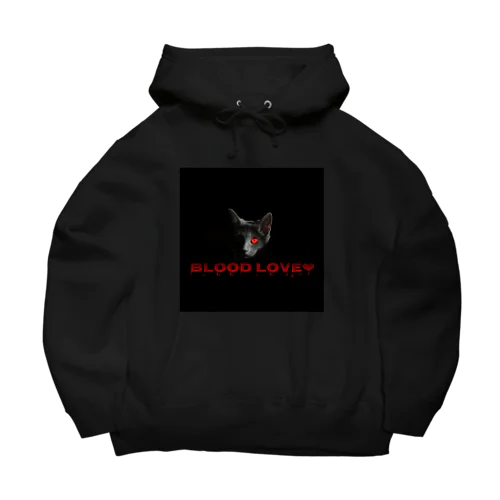 BLOOD  LOVE  CAT Big Hoodie