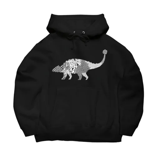 アンキロサウルス白 Big Hoodie