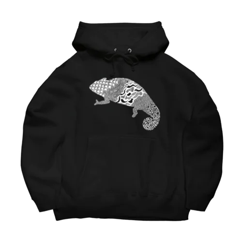 パンサーカメレオン白 Big Hoodie