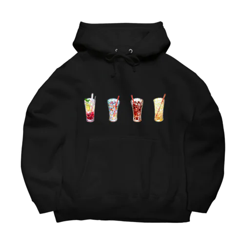 4杯のグラスドリンク Big Hoodie