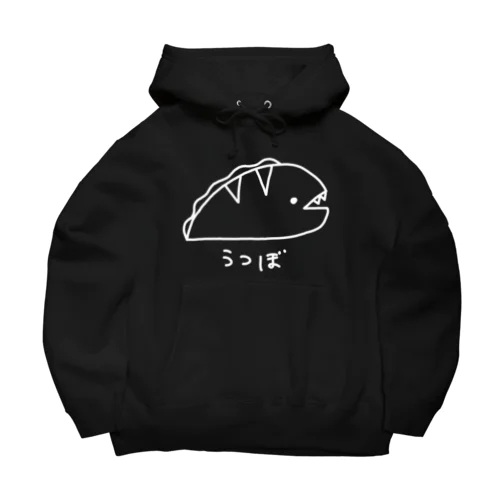 ながくないうつぼ 逆向き（白線） Big Hoodie