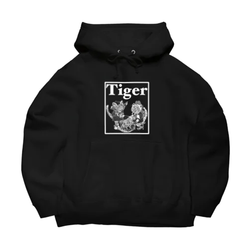 トラ三兄弟🐯(黒) Big Hoodie