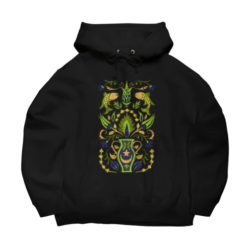 🇹🇷トルコのイズニックタイル【オリーブ】 Big Hoodie