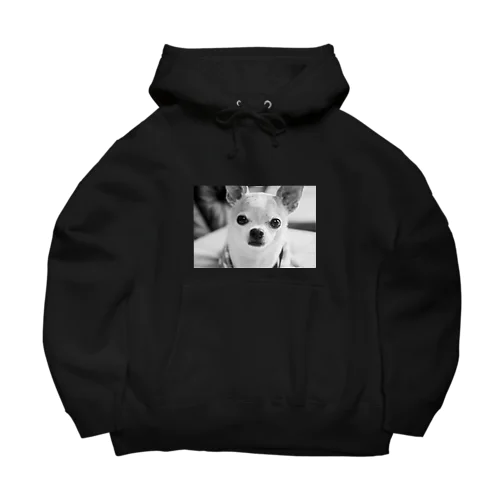 モノクロチワワ（おすまし） Big Hoodie