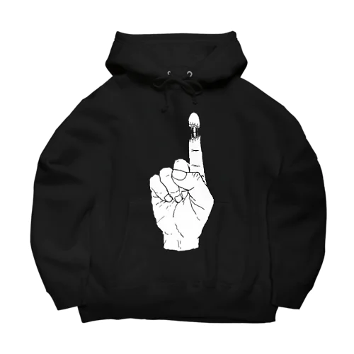 右手人差指神経断裂しました Big Hoodie