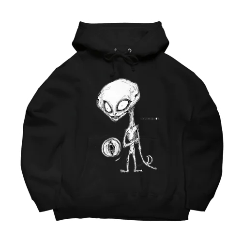 扉の前に現れたエイリアン Big Hoodie