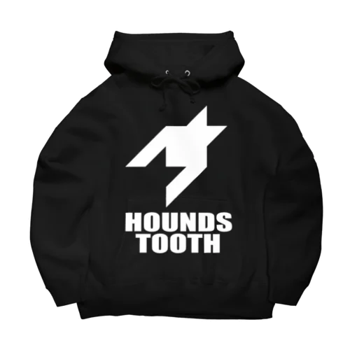 HOUNDSTOOTH 白ロゴ Big Hoodie