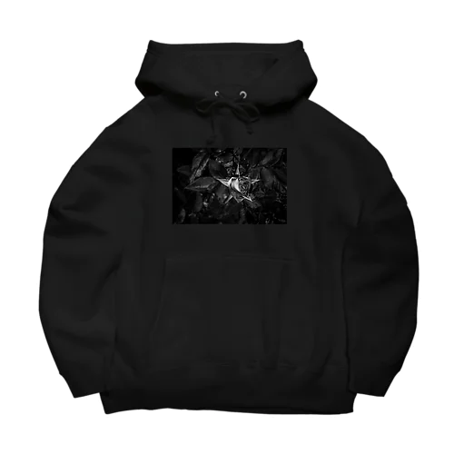 ROSE PHOTO HOODIE (濃色) ビッグシルエットパーカー