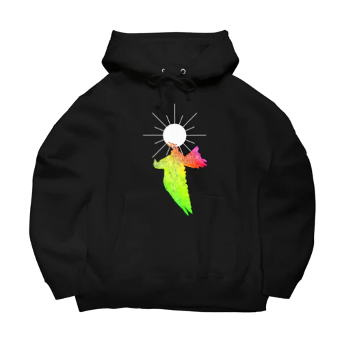 日輪に依存する鳩 Big Hoodie