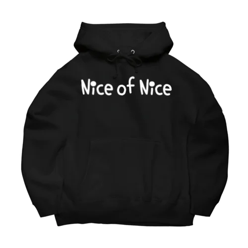 【Nice of Nice】(白柄) Big Hoodie