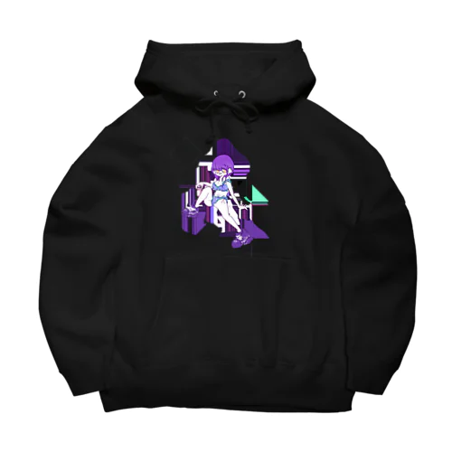 現実逃避ガール 💜 Big Hoodie