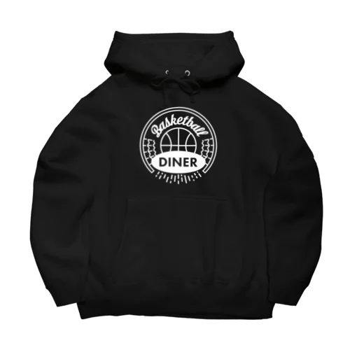 Basketball Diner ロゴ円白 Big Hoodie