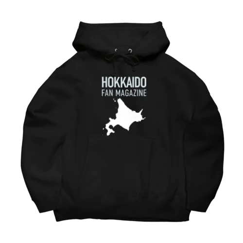 北海道ファンマガジン白ロゴ Big Hoodie