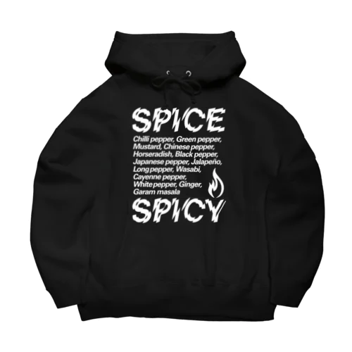 SPICE SPICY（White） Big Hoodie