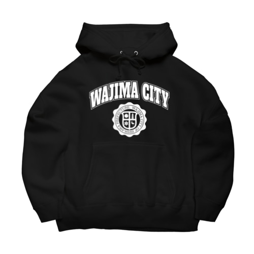 輪島エンブレム（白ロゴ） Big Hoodie