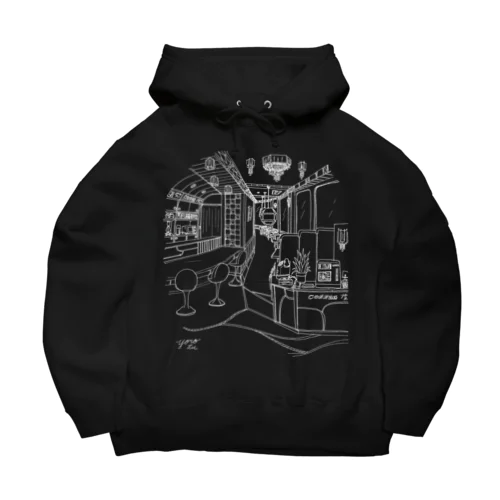 レトロ純喫茶　白 Big Hoodie