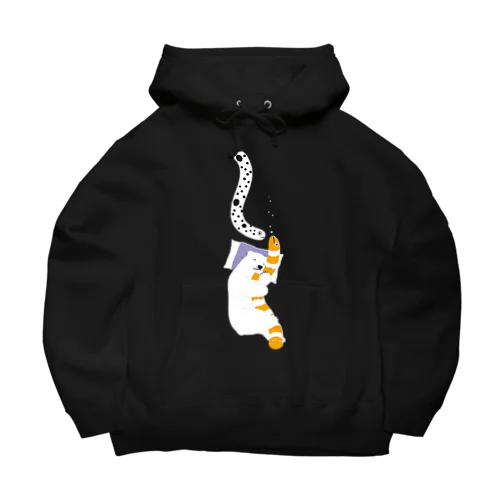 眠りシロクマ Big Hoodie