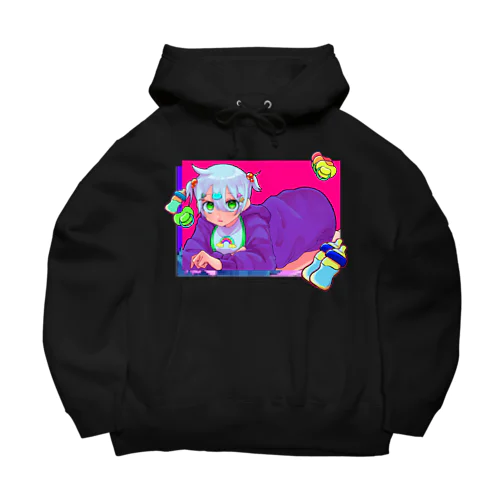 レインボーよだれかけちゃん Big Hoodie