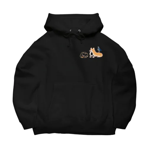 仲良し動物コンビパーカー Big Hoodie