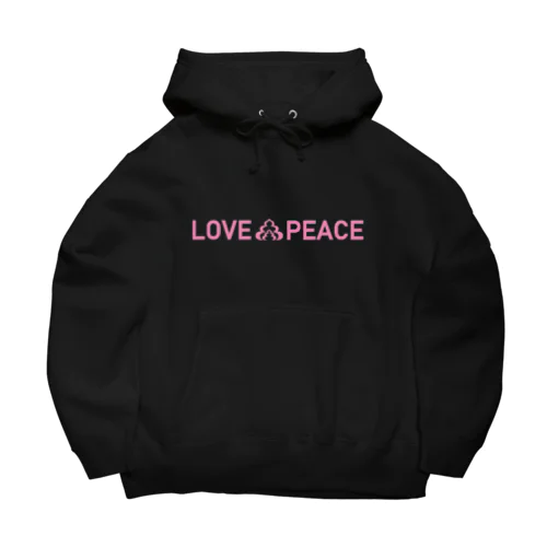 LOVE💩PEACE ”PINK” ビッグシルエットパーカー