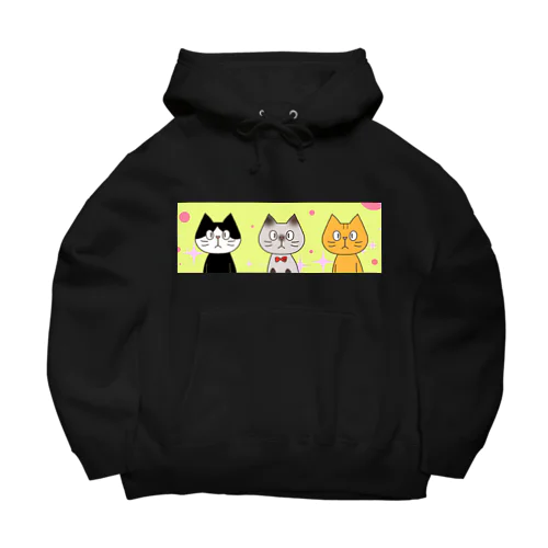 にゃんトリオ Big Hoodie