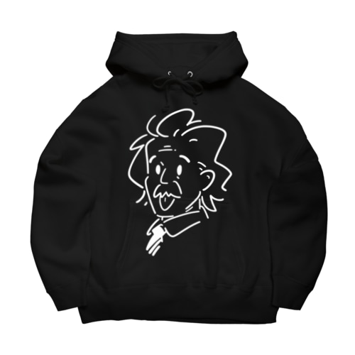 【白線Ver.】アインシュタイン Big Hoodie