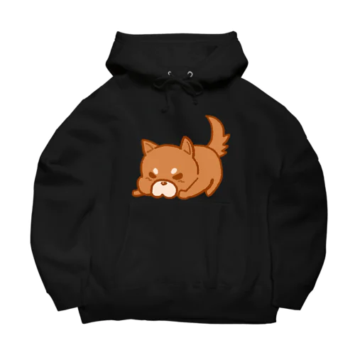 おこりんぼしば（茶） Big Hoodie