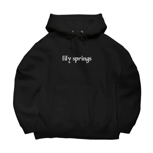 lily springs ビッグパーカー(ブラック) ビッグシルエットパーカー