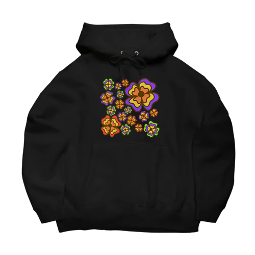 レトロポップフラワー70's Big Hoodie