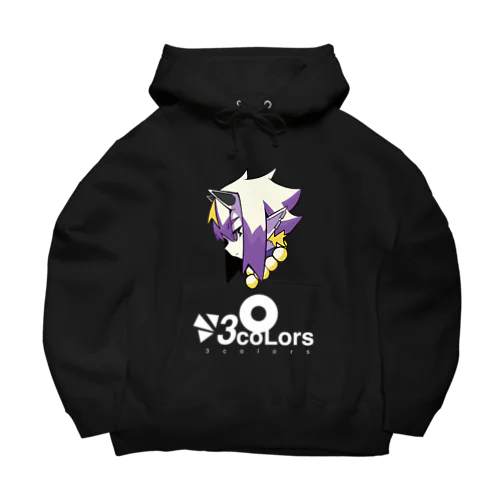 3coLors(purple) Big Hoodie